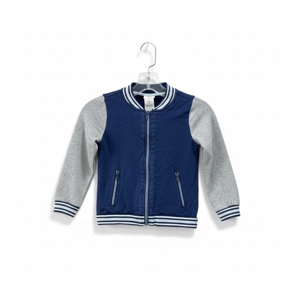 Aspen Kids Navy & Grey Varsity Jacket – Size 4T